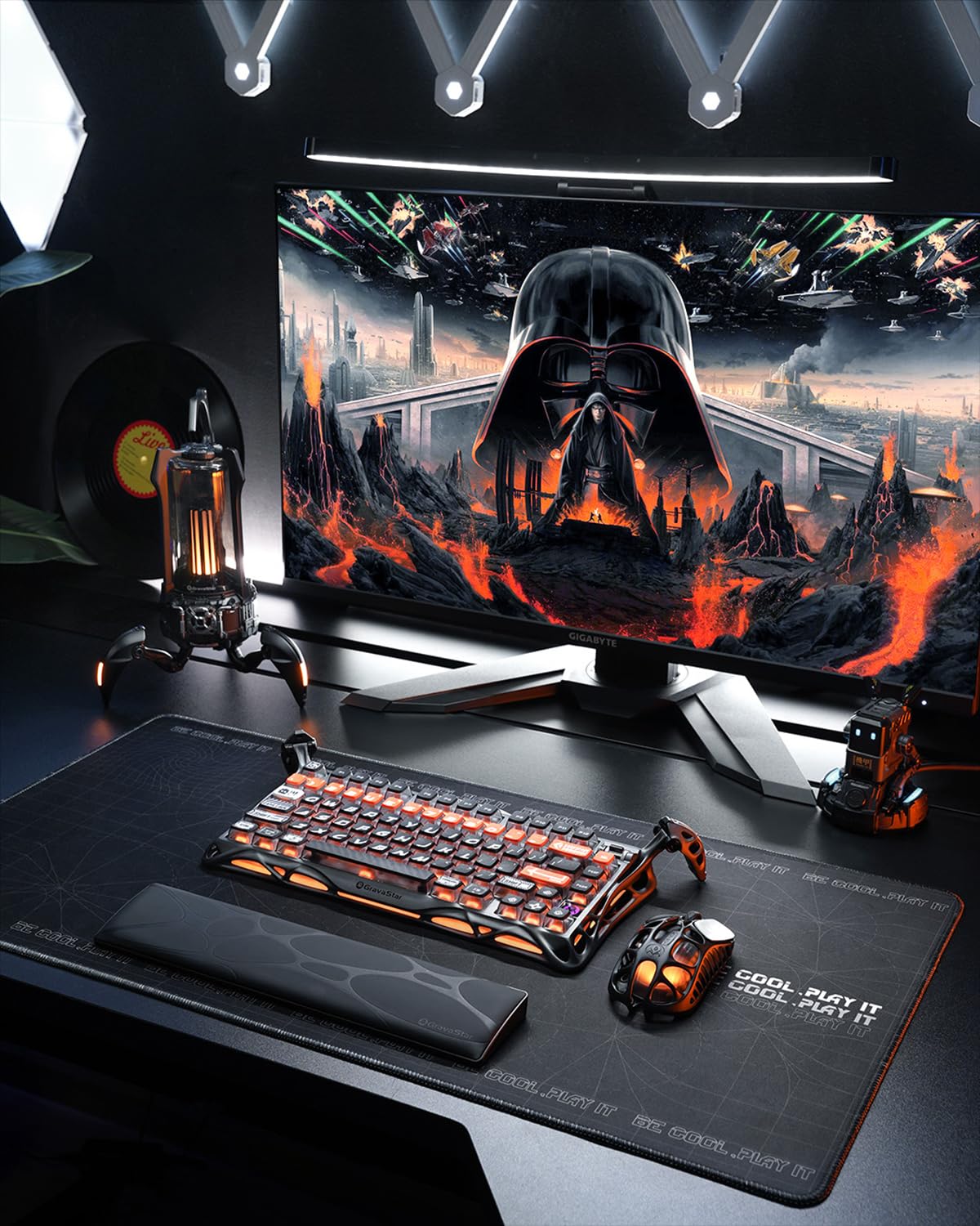 Gravastar Mercury K1 Pro Gaming Keyboard, Wireless, Aluminum Alloy, 75% Layout, Custom Mechanical Keyboard, Durable Design with Unique Aesthetics, Cyber Flyer