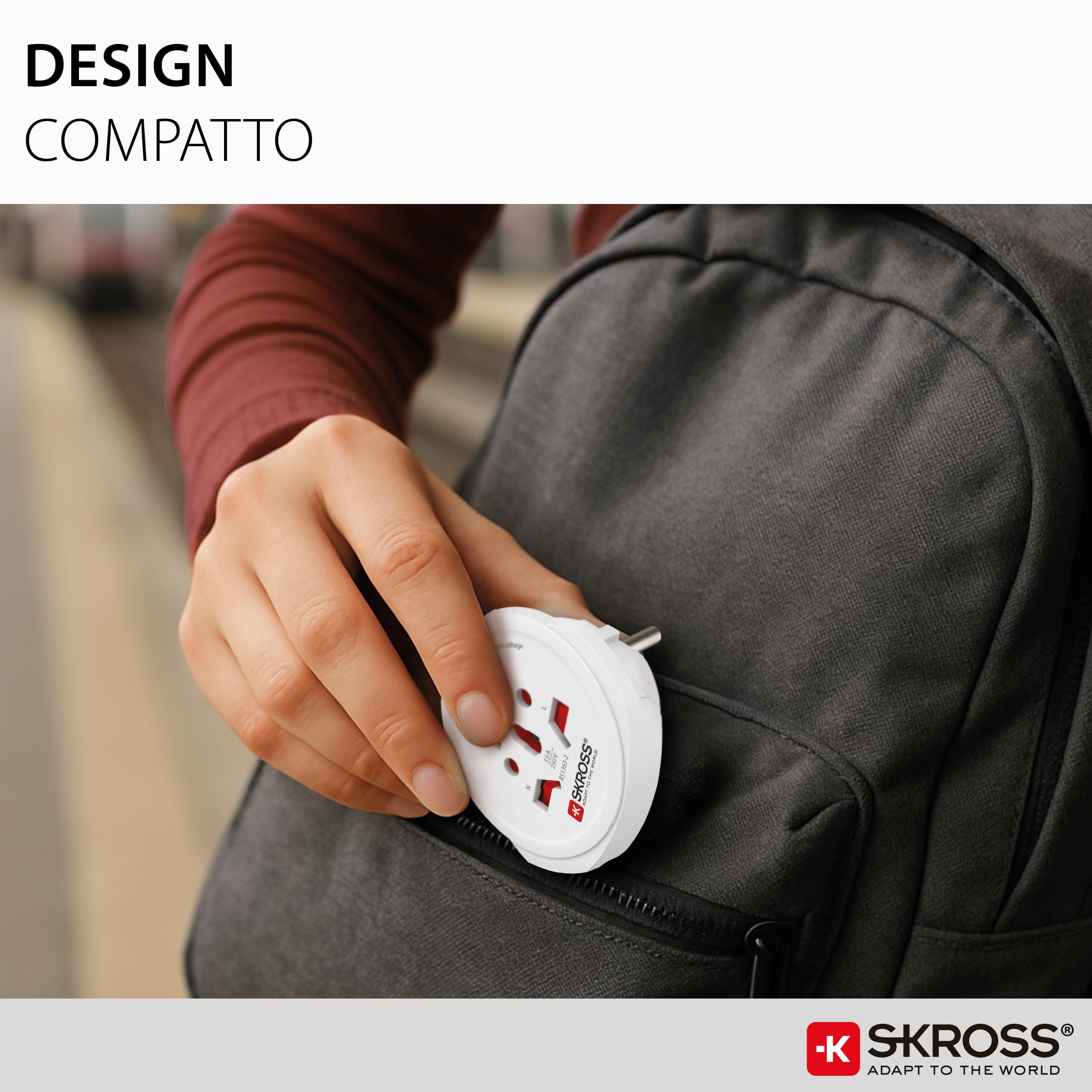 Skross 1500211-E World to Europe Single Adapter