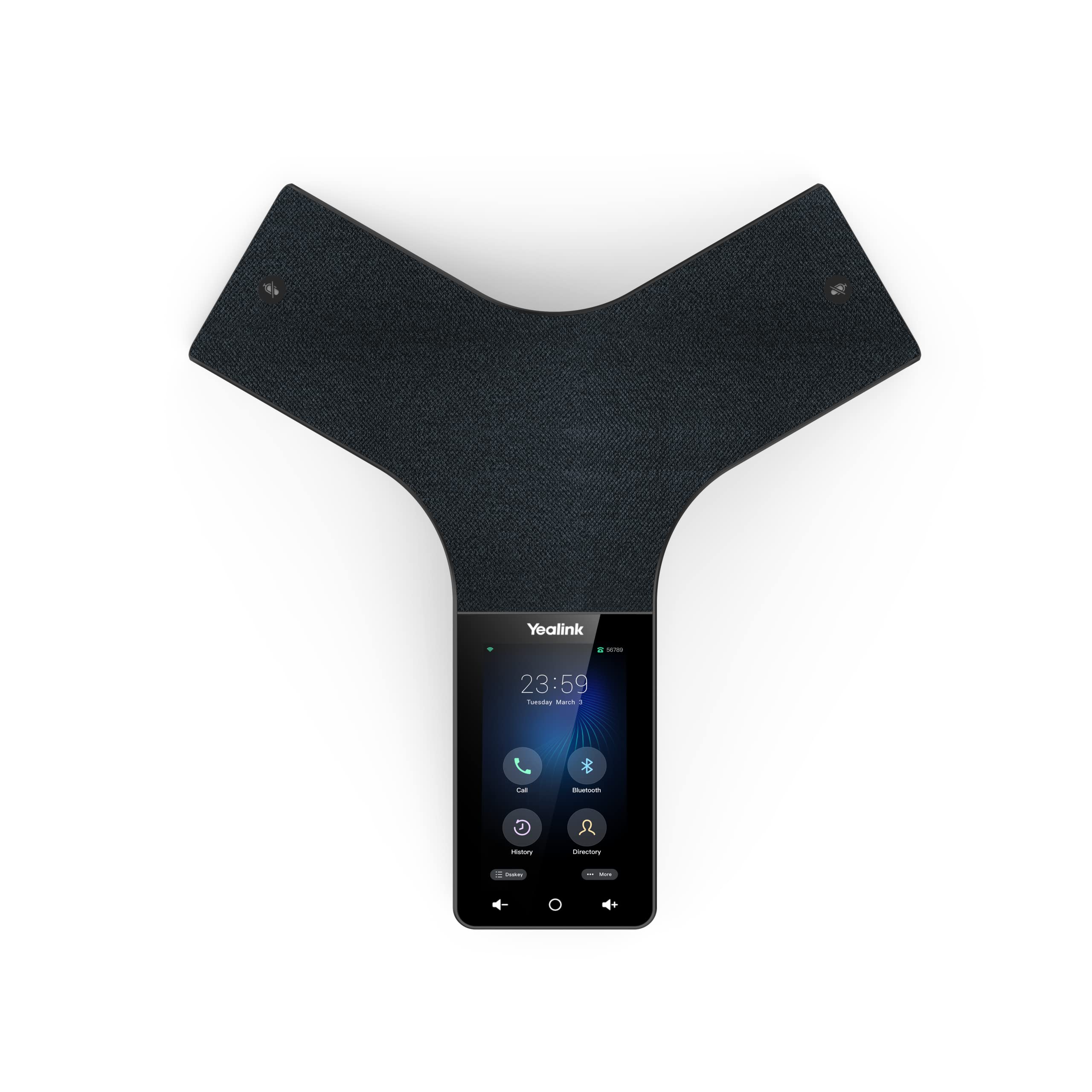 Yealink CP965 IP Power Over Ethernet, Touch Sensitive HD Corded Conference Phone with 5 inch (720x1280) Multi-Touch Screen, Android 9.0, Optimal HD Audio & Full Duplex Technology - Black