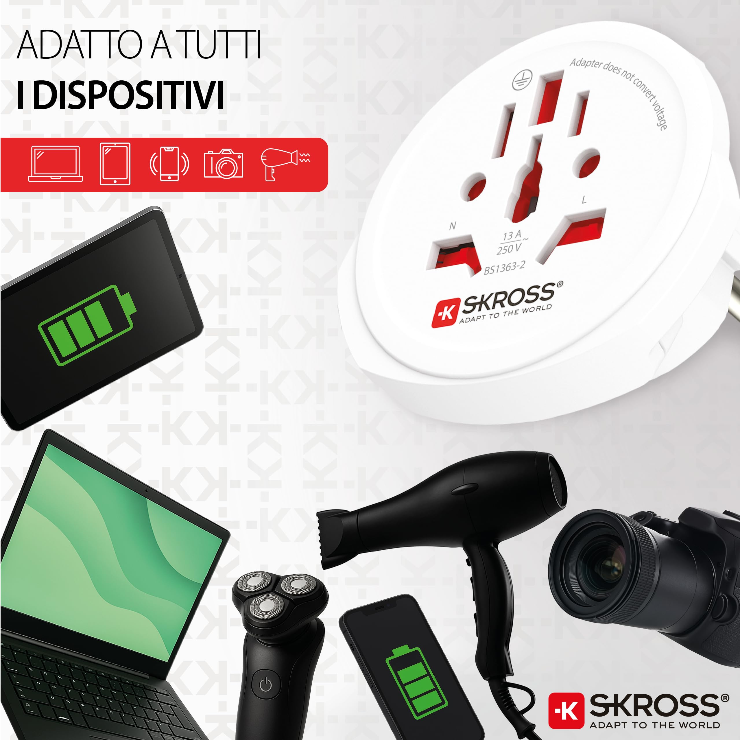 Skross 1500211-E World to Europe Single Adapter