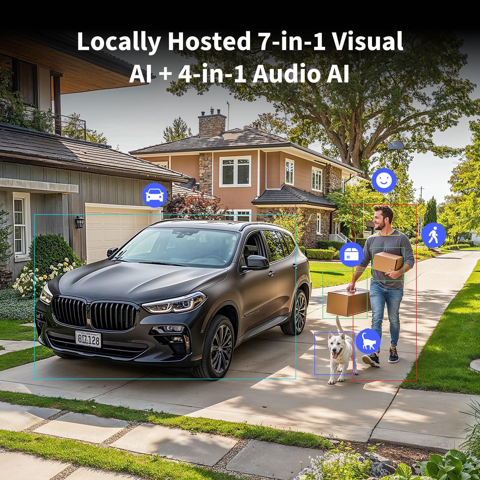 Aqara G5 Pro WiFi Camera Global Version - 2.6K UHD with AI Detection, Full-Color Night Vision, HomeKit Secure Video, IP65 Water and Dust Resistant, Zigbee/Thread/Matter Support - White