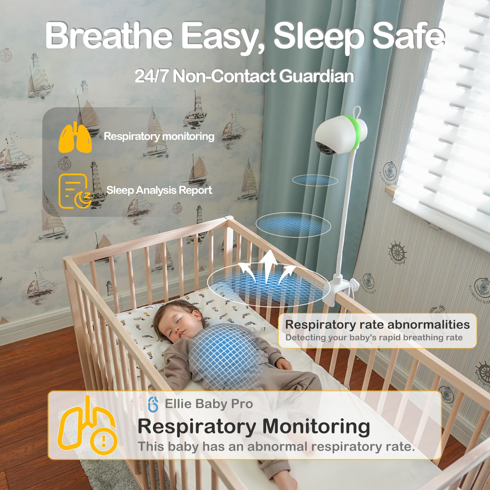 Ellie Baby Monitor with App