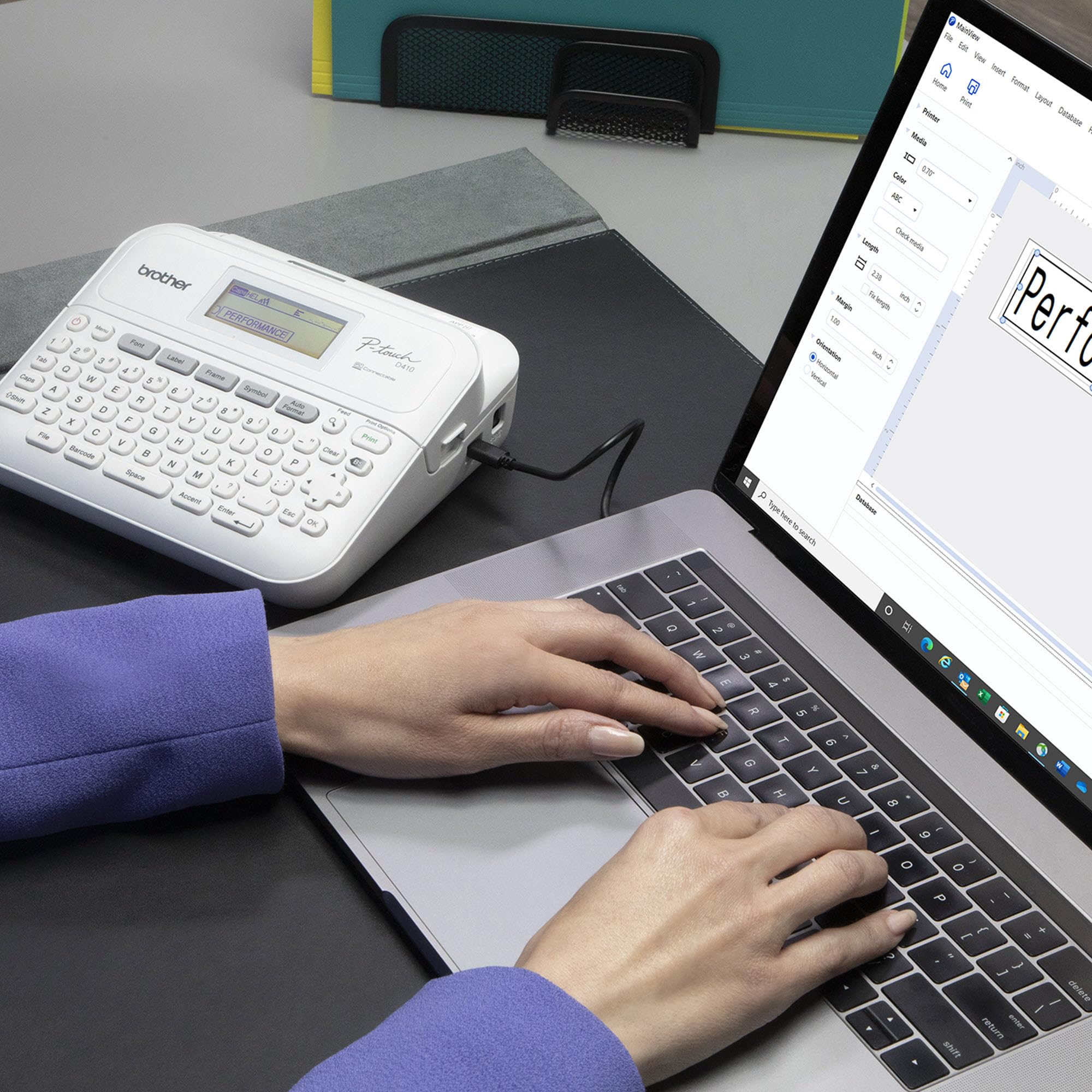 بروذر صانع ملصقات بي-تاتش PT-D410