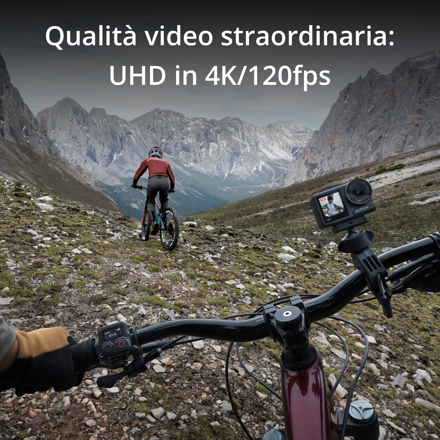 DJI كاميرا اكشن 5 برو قياسية من اوسمو مع حامل مغناطيسي، كاميرا مقاومة للماء مع مستشعر 1/1.3 انش، فيديو 4K/120 اطار في الثانية، تتبع الزخارف، تثبيت، شاشات لمس OLED مزدوجة، كاميرا اكشن 4K