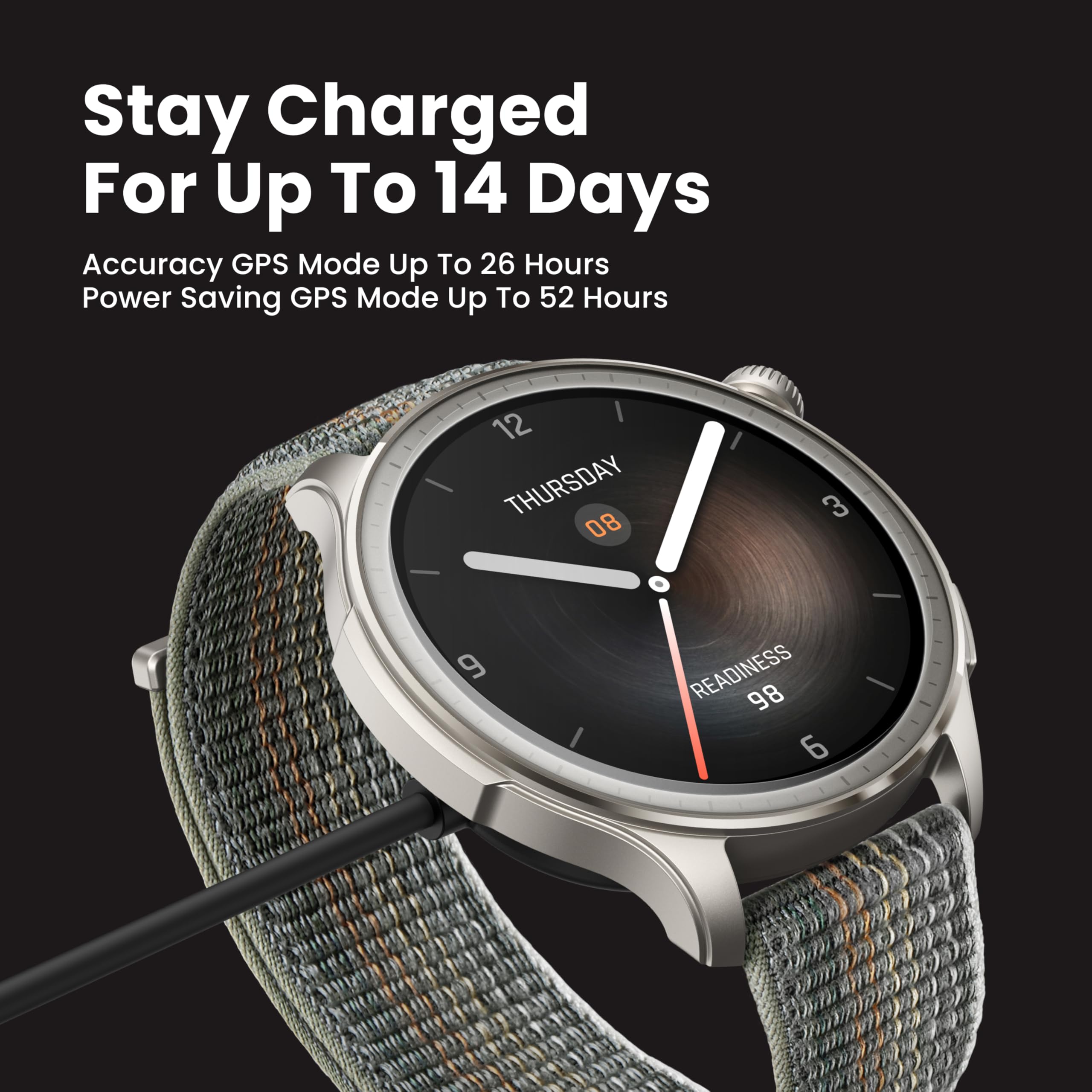 Amazfit Balance Smart Watch, AI Fitness Trainer, Sleep and Health Tracker with Body Composition, GPS, Built-in Alexa, Bluetooth Calls, 14 Day Battery, 1.5 Inch AMOLED Display, for Android