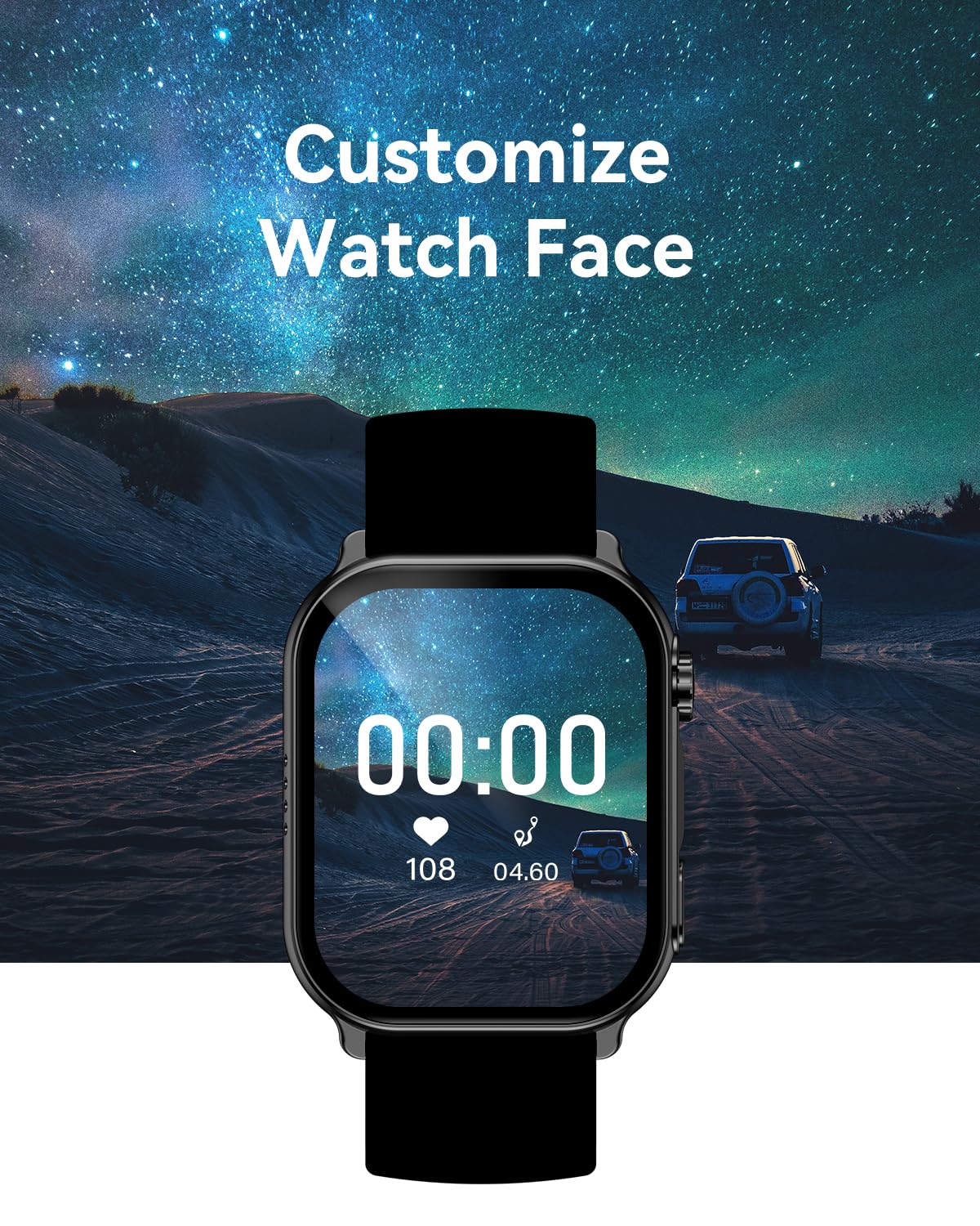Kieslect Smart Watch Men Women - Black-02