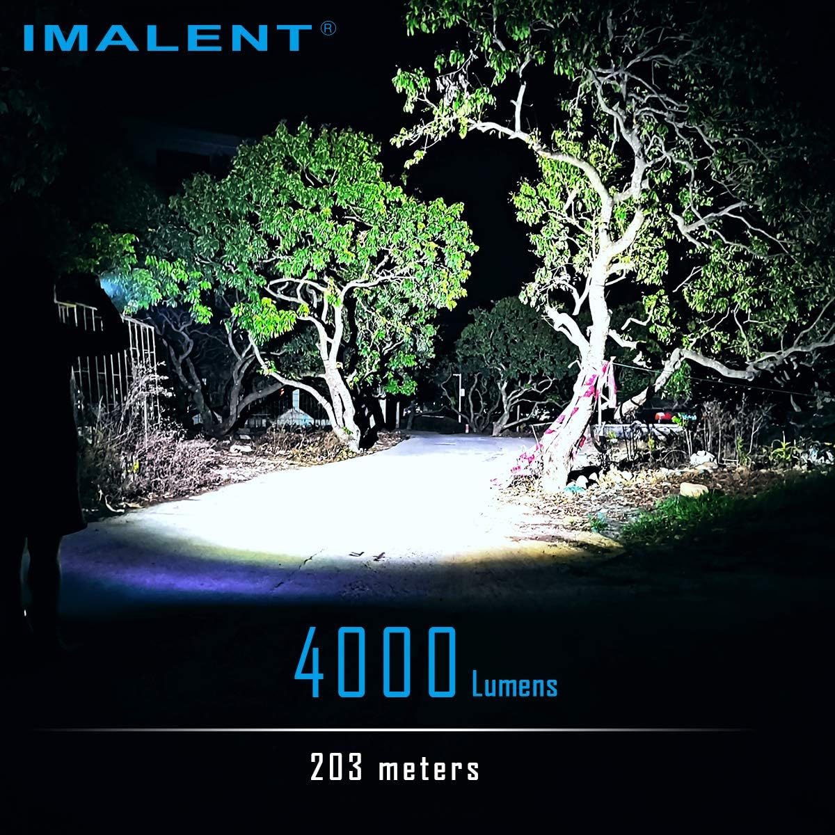 ايمالينت مصباح يدوي للجيب LD70، مصباح يدوي قوي ساطع 4000 لومن مع كري XHP70.2 LED، مصباح يدوي قابل لاعادة الشحن للتخييم والمشي لمسافات طويلة (اخضر)