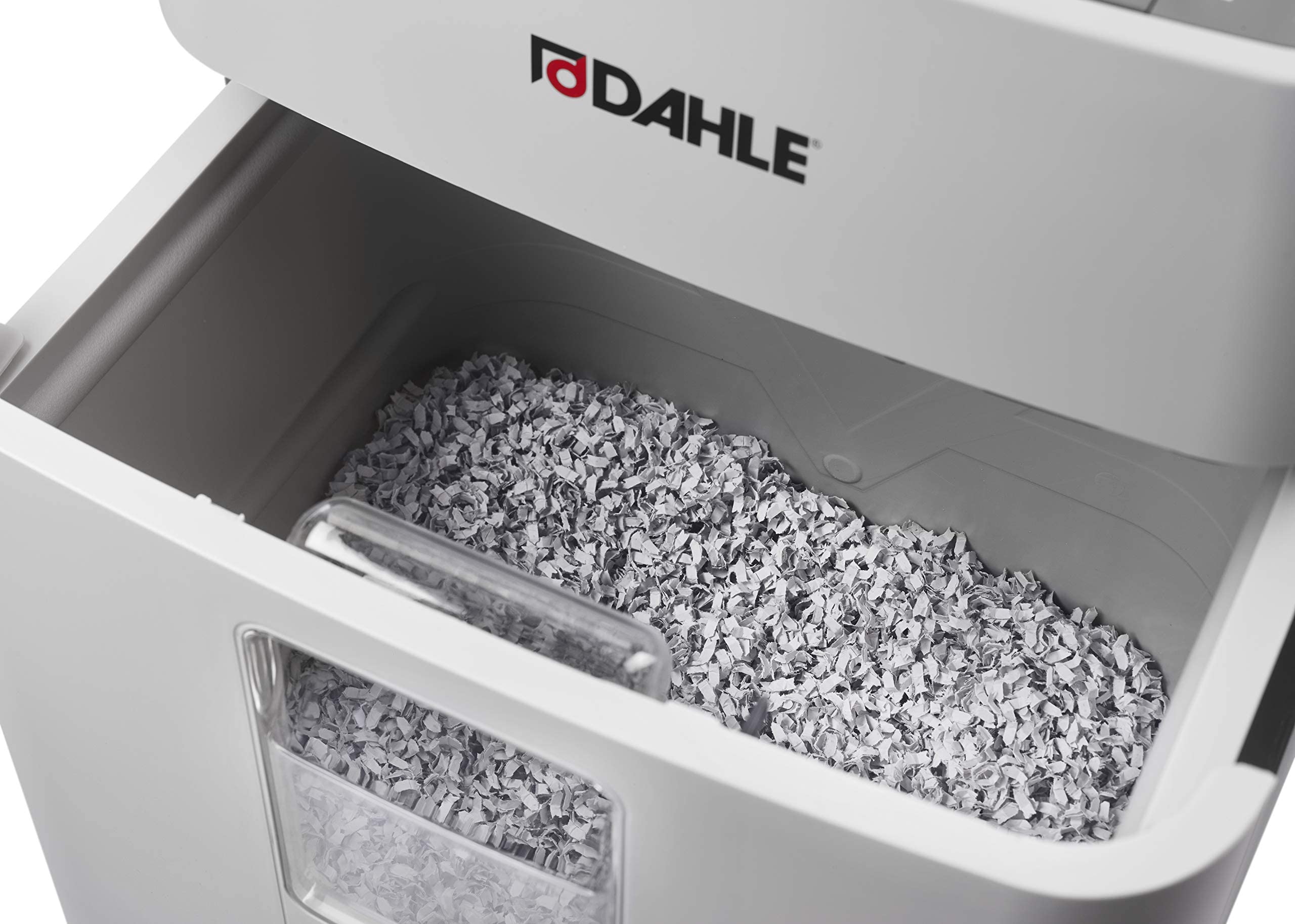 Dahle ShredMATIC 300 P4 Automatic Feed Shredder (300 Sheets, Particle Cut, Oil and Maintenance-Free, Automatic Paper Feeder), Grey