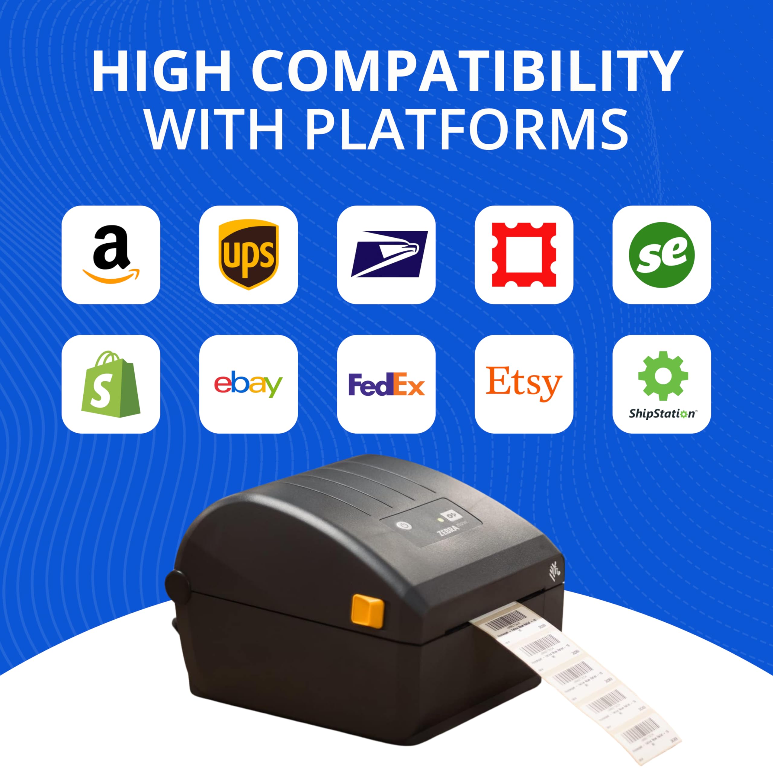 زيبرا طابعة حرارية مباشرة ZD220-4 انش لسطح المكتب - اتصال USB - مناسبة للخدمات اللوجستية والتصنيع الخفيف وتطبيقات البيع بالتجزئة والرعاية الصحية