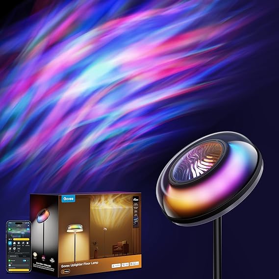 Govee Tri-Zone Smart Floor Lamp | RGBICWW LED Floor Lamp with Matter, Alexa, 1000 Lumens & 80+ Scene Modes