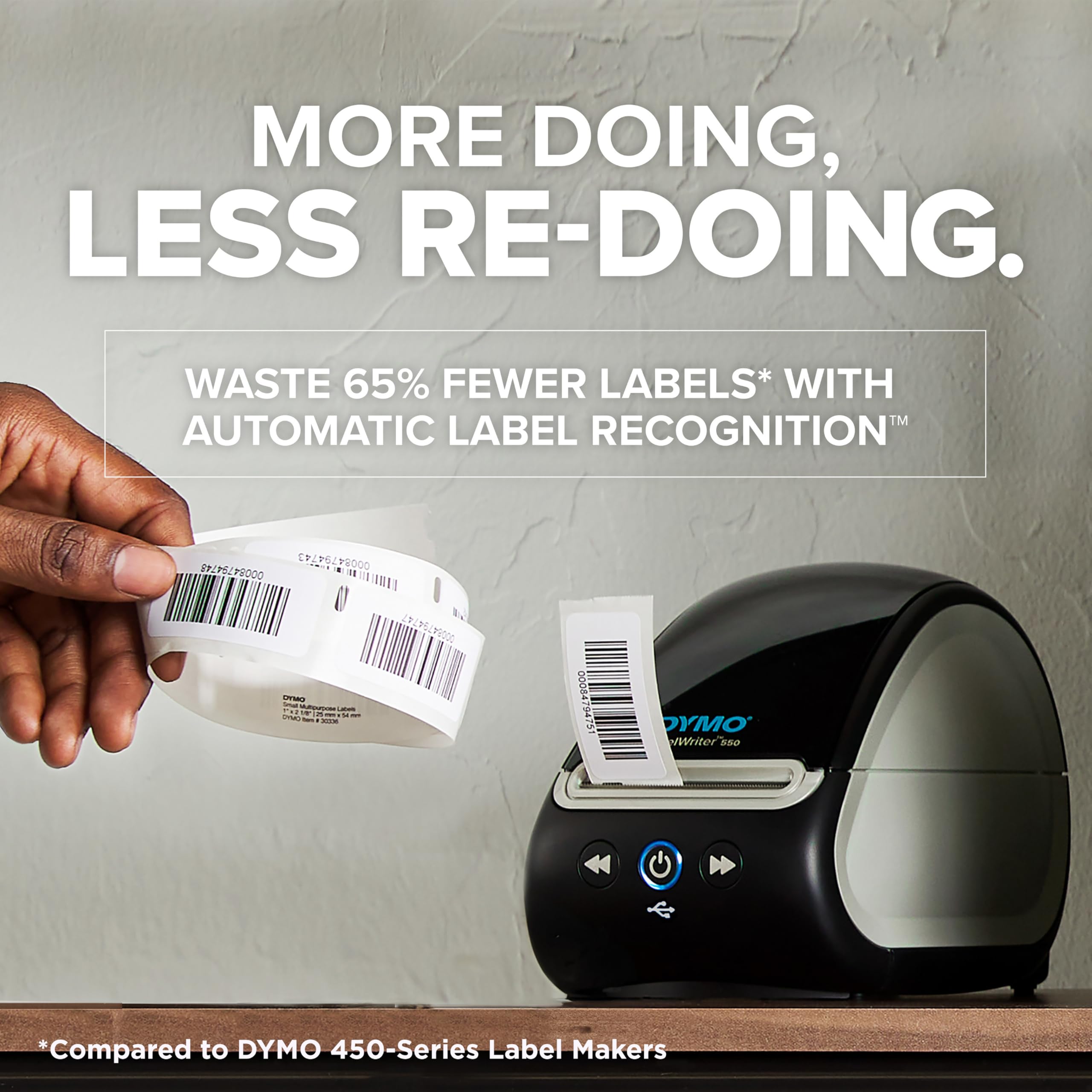 DYMO LabelWriter 550 Label Printer | Label Maker with Direct Thermal Printing | Automatic Label Recognition | Print Address Labels, Shipping Labels, Barcode Labels and More | UK 3-Pin Plug