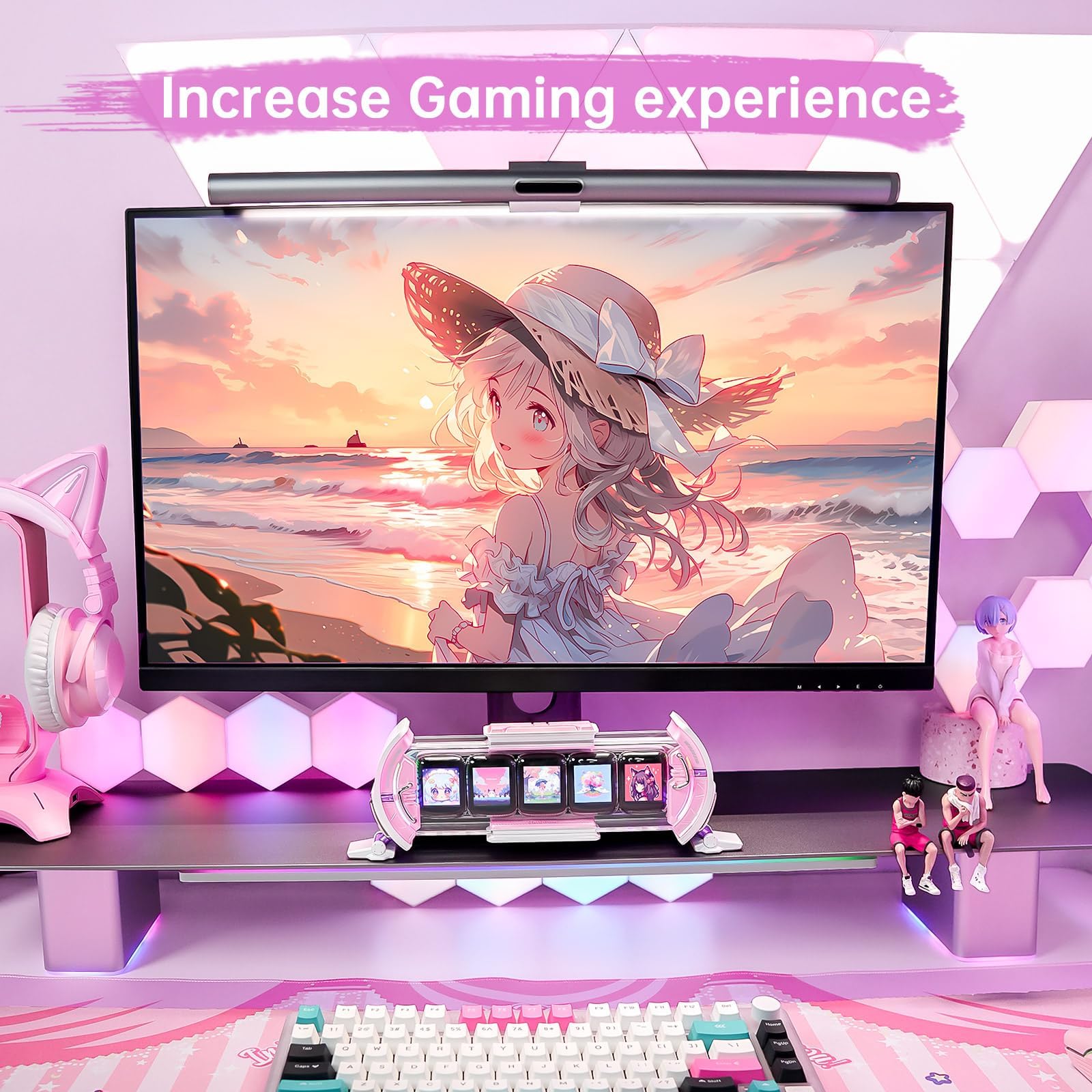 Divoom Times Gate WiFi Pixel Art Display - Smart Digital Clock with RGB Color Space and App Control for Gaming Room and Office Decor with High-Definition Color Screen
