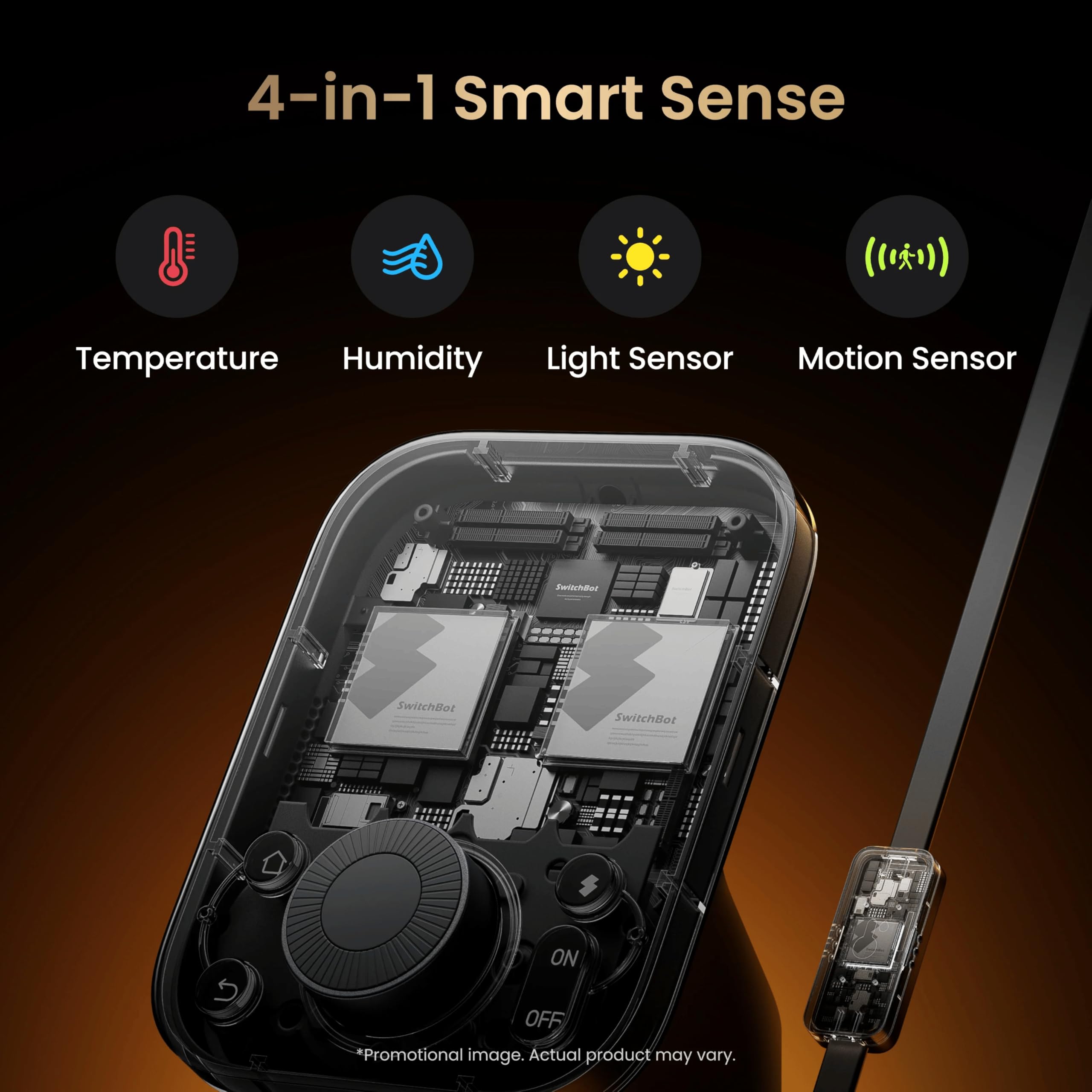 SwitchBot Hub 3 (3rd Gen), Smart Home Hub with 2.4'' IPS Screen & Knob Control, WiFi Thermometer Hygrometer, IR Remote Hub (Matter/Bluetooth 200m), Alexa/Google/Apple Home Compatible - Black