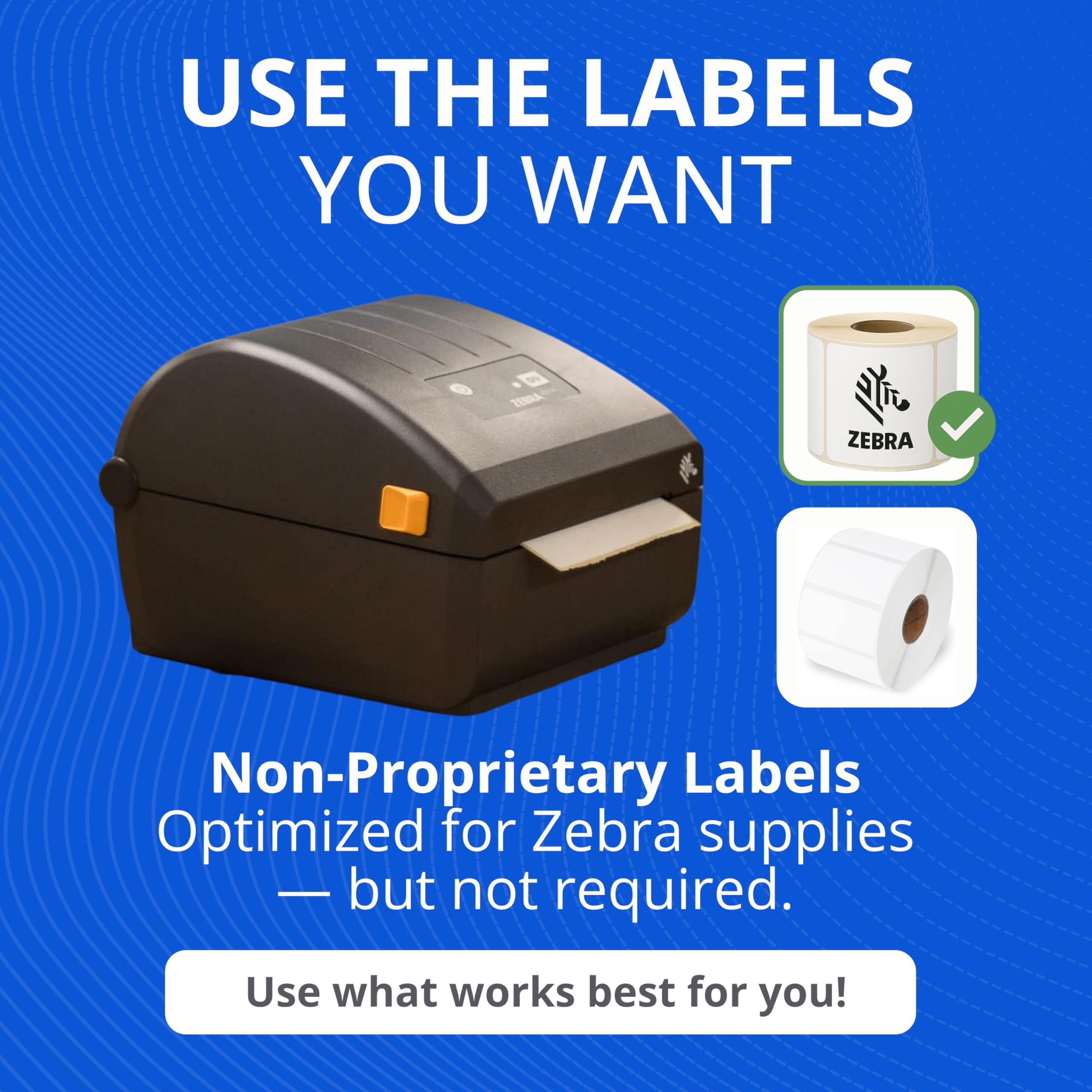 زيبرا طابعة حرارية مباشرة ZD220-4 انش لسطح المكتب - اتصال USB - مناسبة للخدمات اللوجستية والتصنيع الخفيف وتطبيقات البيع بالتجزئة والرعاية الصحية