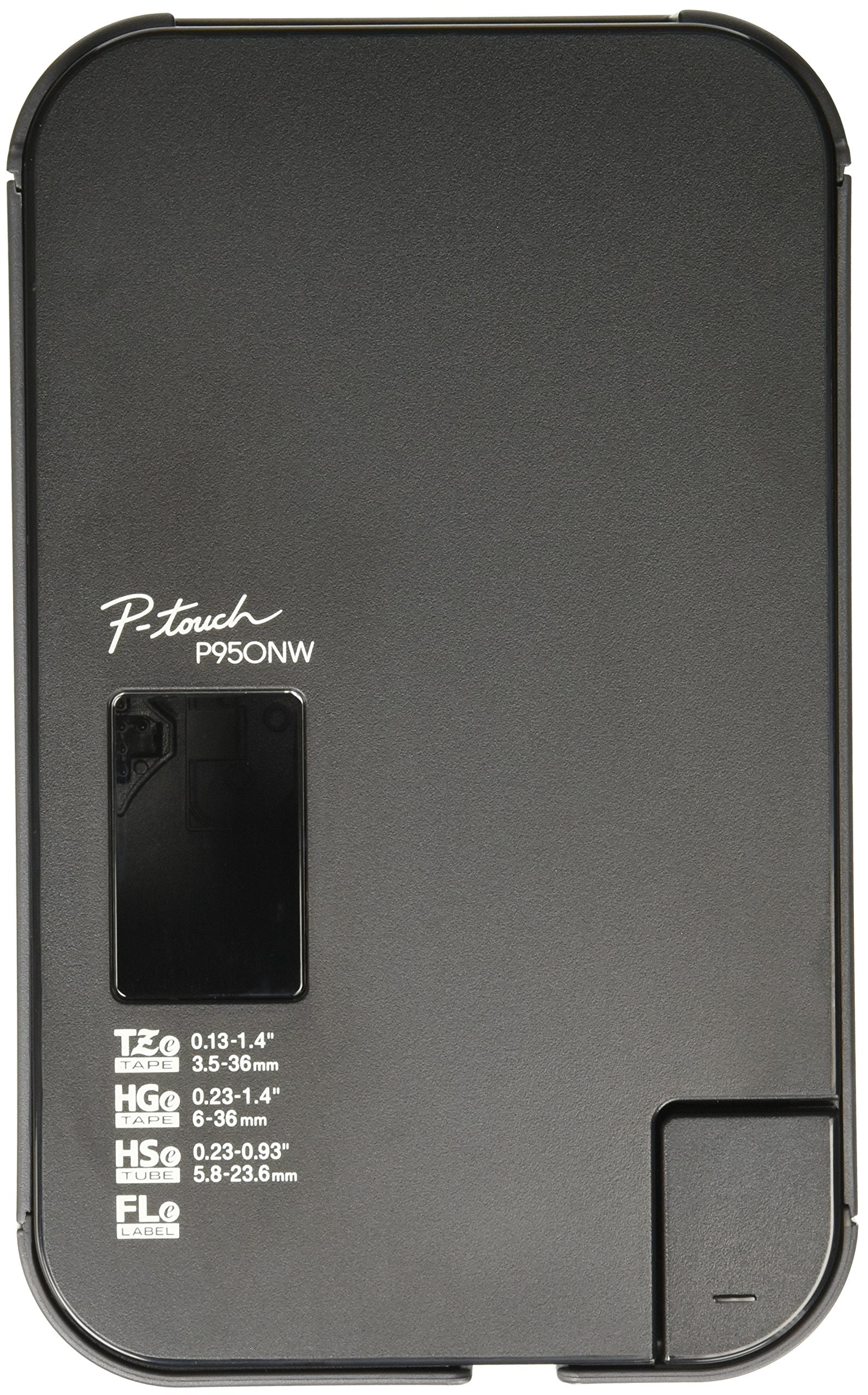 بروذر طابعة ملصقات شبكية صناعية PT-P950NW من بي تاتش، ملصقات حتى 36 ملم، USB 2.0 قياسي ومسلسل، ايثرنت، واي فاي مدمج، بلوتوث اختياري