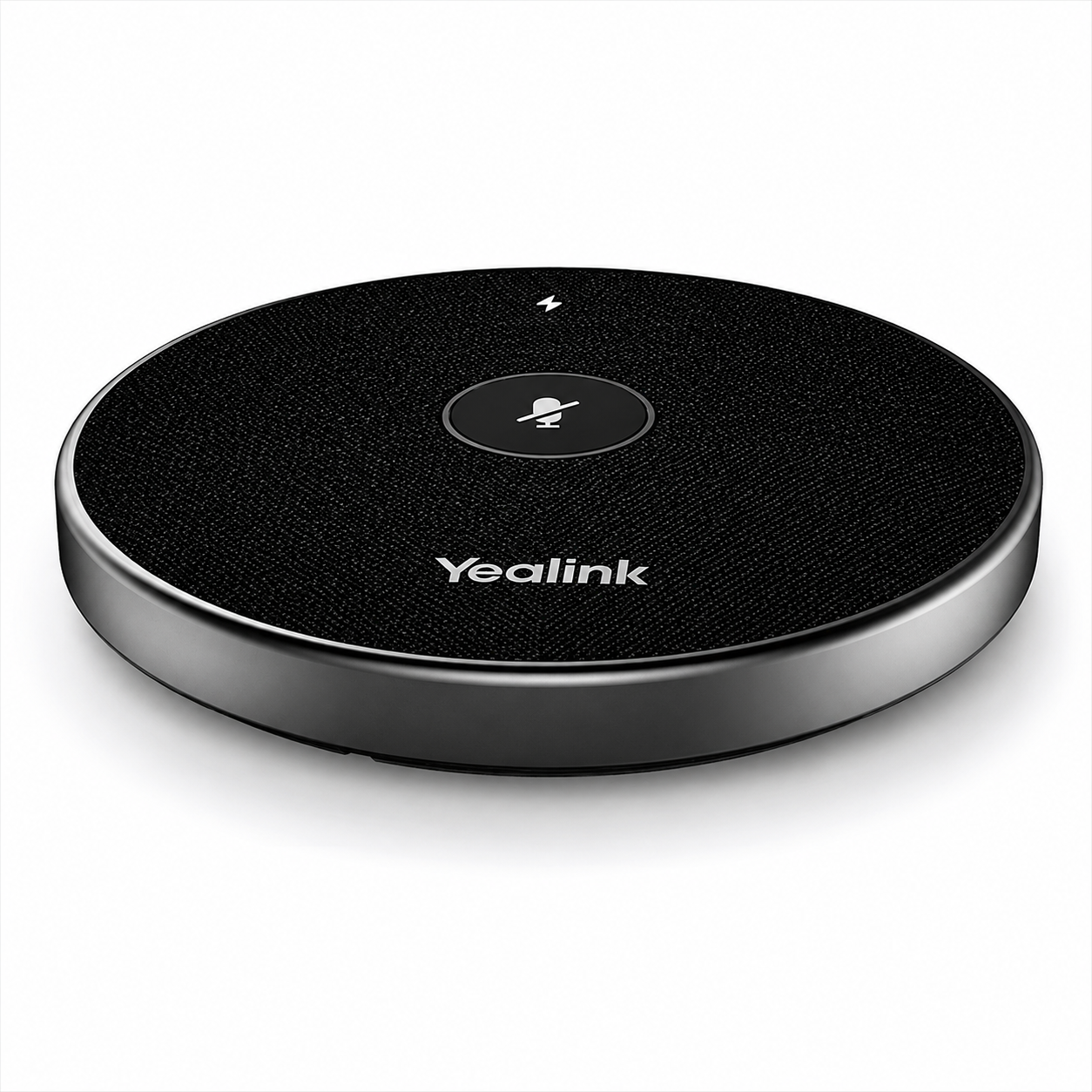 Yealink VCM36-W Tabletop Wireless Videoconferencing Microphone, 360° Voice Pickup, Up to 20', Works with VCS Systems and UVC Cameras, Expansion Mic, Gray | VCM36-W