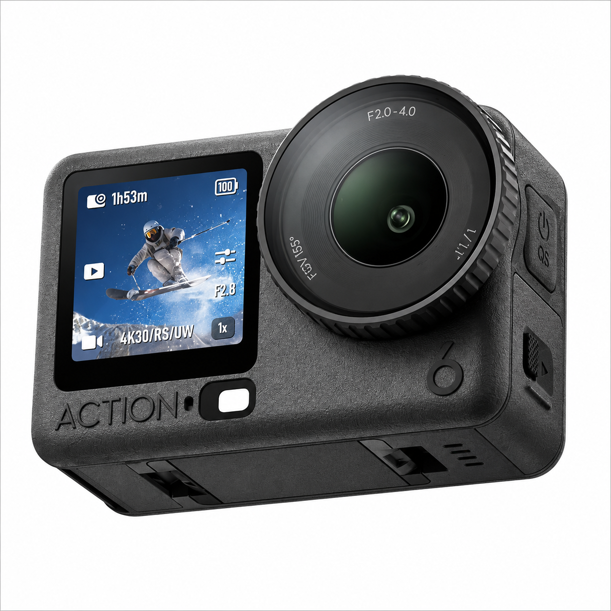 DJI Osmo Action 6 Adventure Combo, Action Camera with 1/1.1" Square Sensor, Variable Aperture of f/2.0–f/4.0, Cold-Resistant, 4hrs Battery, Action Camera 4K Ideal for Quick Capture of Exciting Moments
