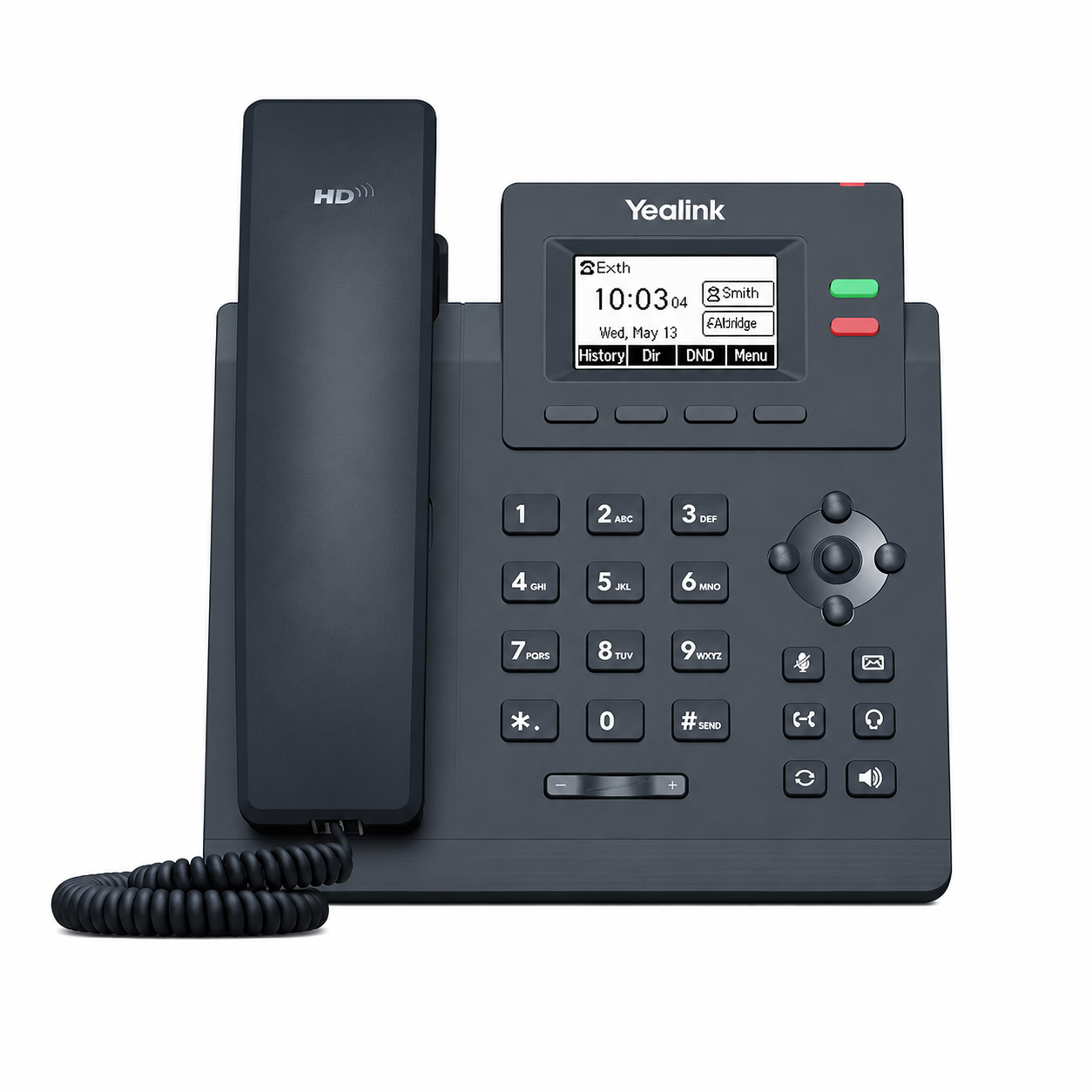 Yealink T31G IP Phone, 2 VoIP Accounts. 2.3-Inch Graphical Display. Dual-Port Gigabit Ethernet, 802.3af PoE, Power Adapter Not Included (SIP-T31G)