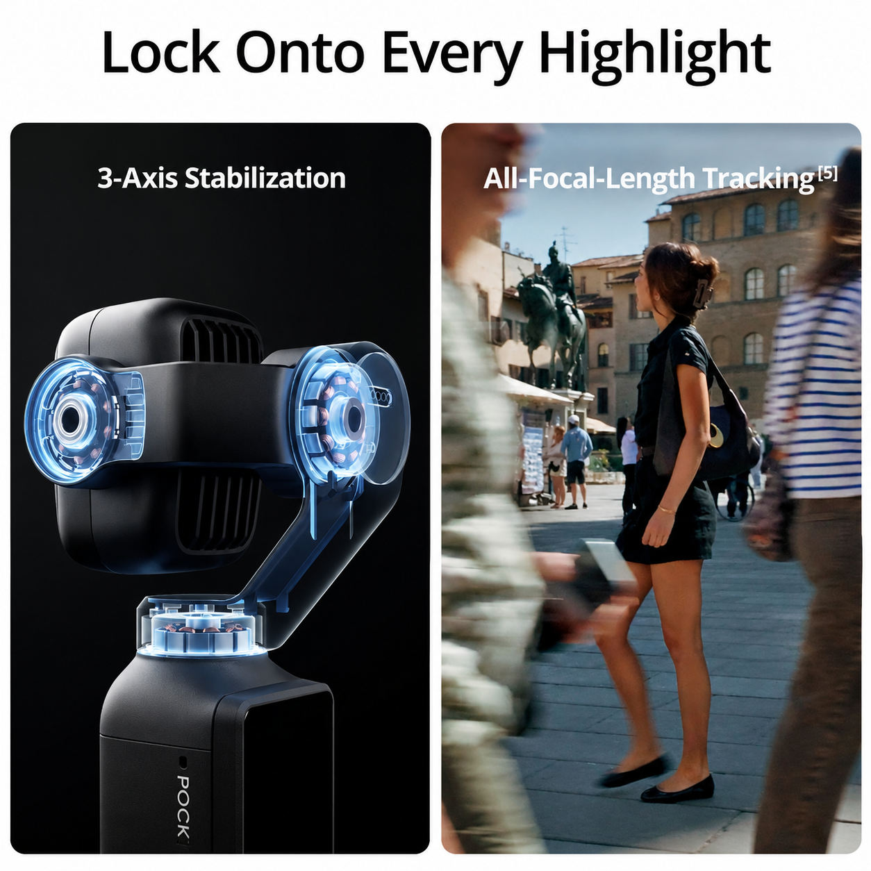 DJI Osmo Pocket 4P Standard Combo | 4K 3-Axis Gimbal Camera with Fill Light Handle, Carrying Pouch & USB-C Cable