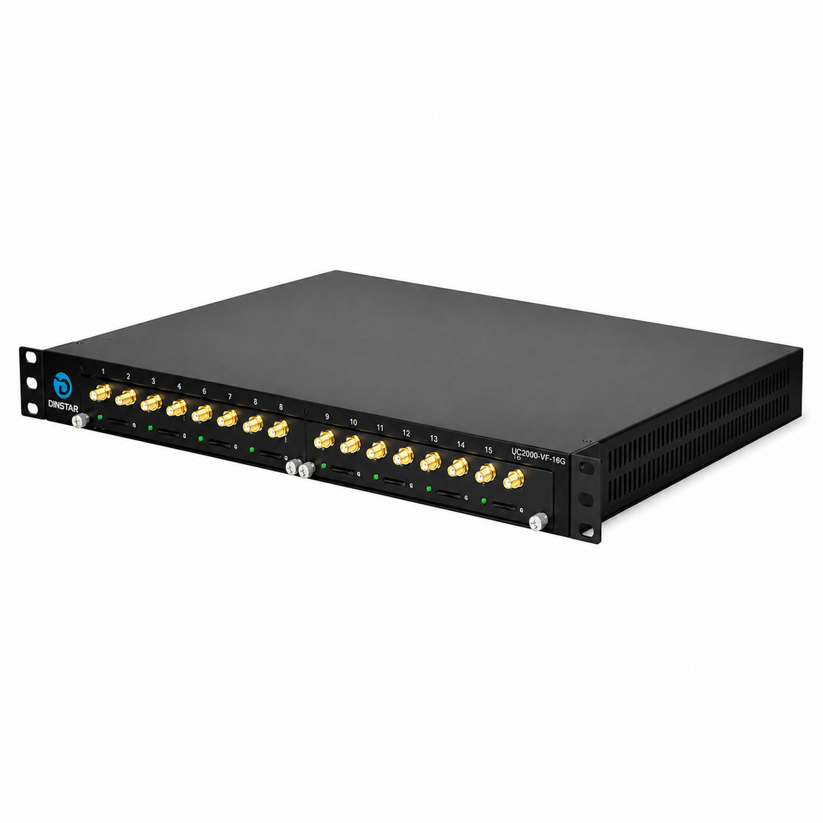 Dinstar UC2000-VF-16T-B 16-Port LTE VoIP Gateway – 16 Channel VoLTE SIP Gateway