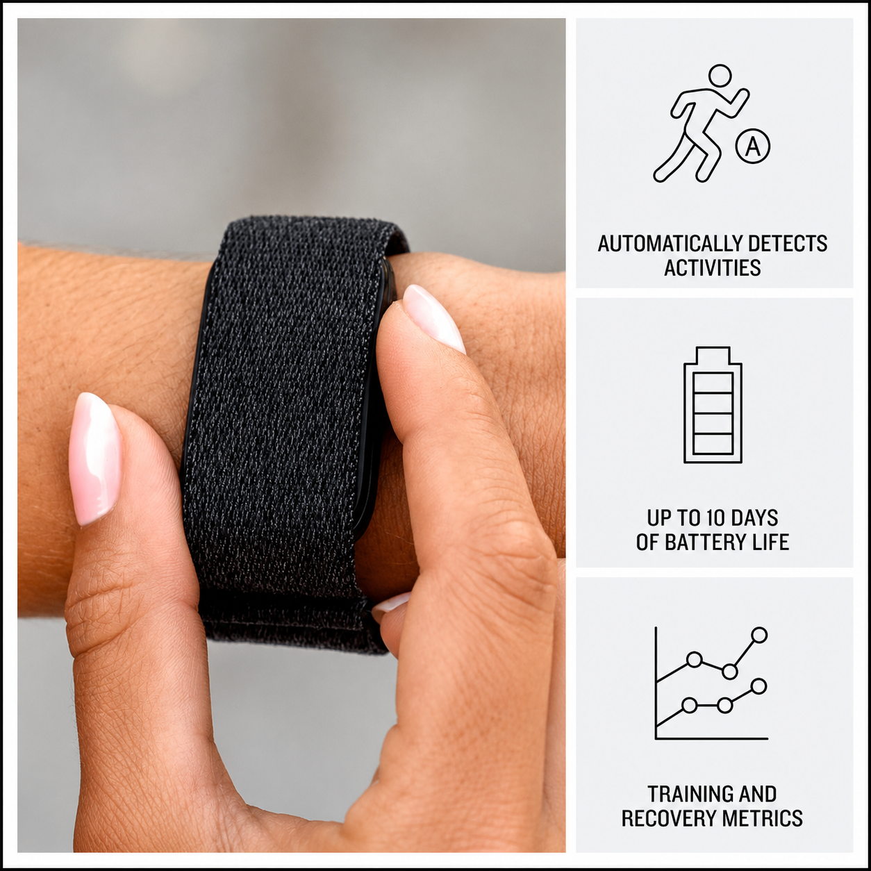 Garmin CIRQA Smart Band Captain Blue S/M – Screenless Health & Fitness Tracker