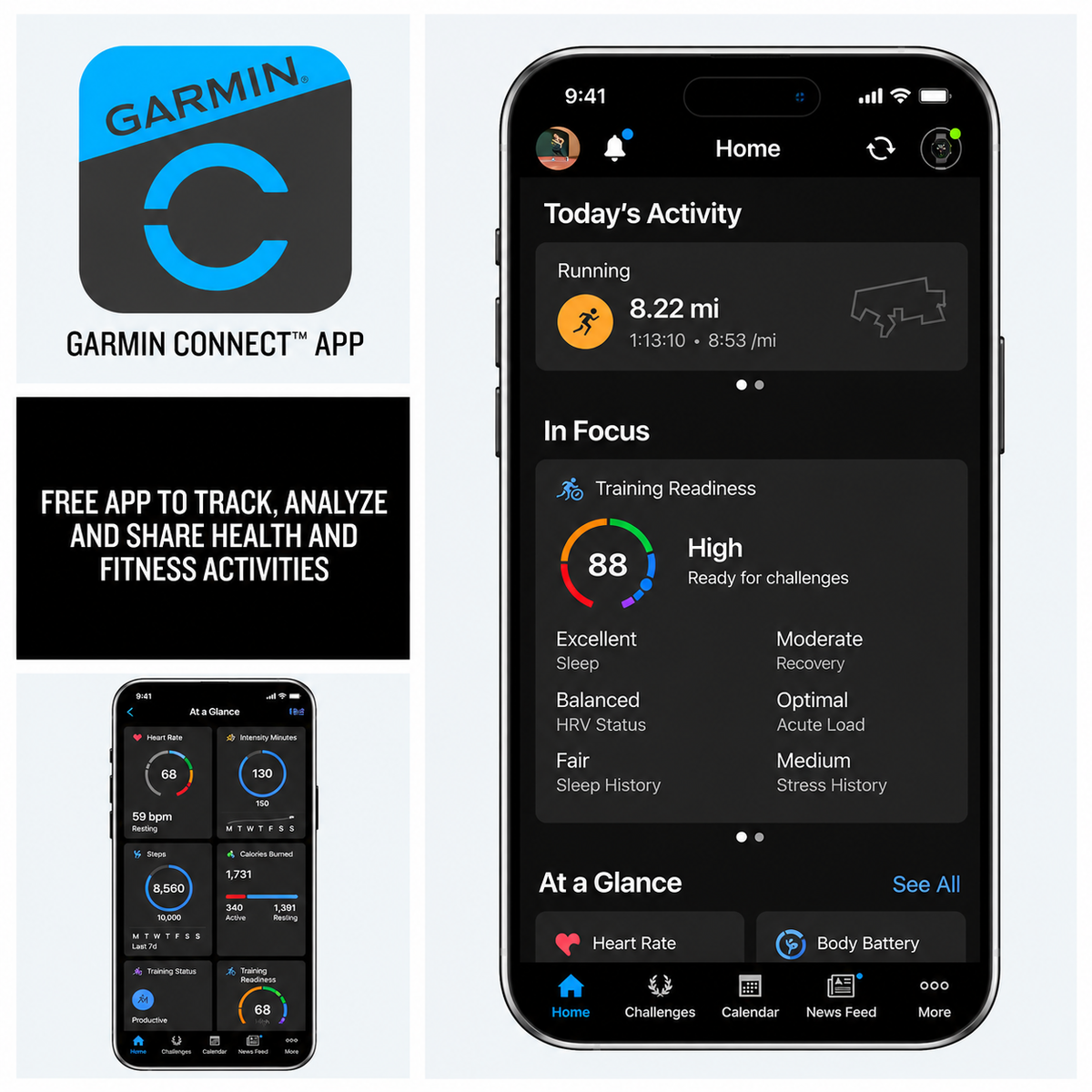 Garmin Forerunner 570 47mm GPS Running Smartwatch – Translucent Black