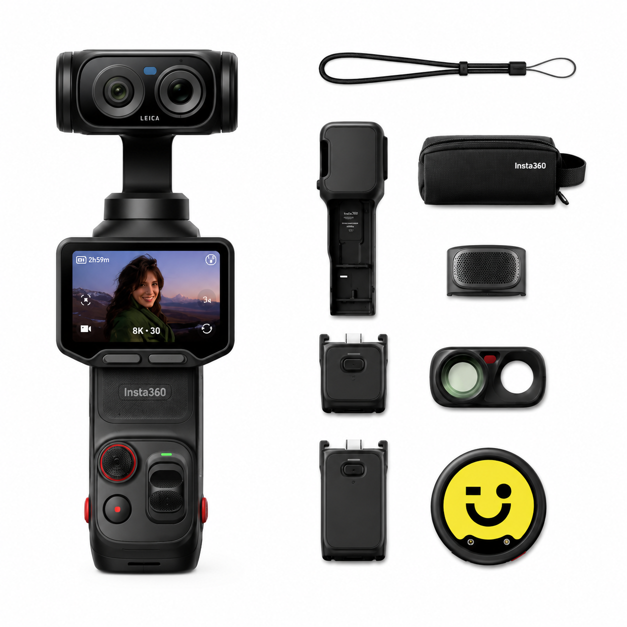 Insta360 Luna Ultra Creator Bundle | 8K AI Gimbal Camera with 1-Inch Sensor, Creator Accessories & Wi-Fi 6