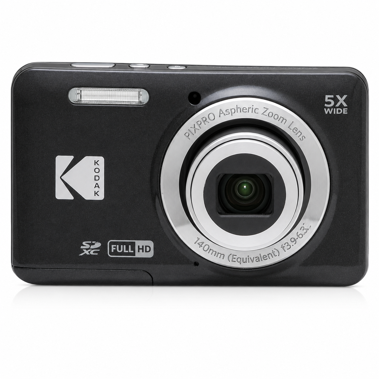 KODAK PIXPRO FZ55 BK Compact Digital Camera | 16MP, 5X Optical Zoom, Full HD 1080p Vlogging Camera