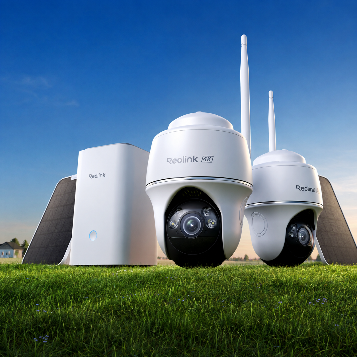 Reolink Home Hub with Argus PT Ultra 4K Wireless Solar Security Camera Kit