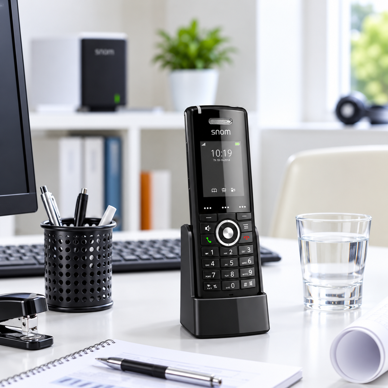 Snom M65 DECT Cordless Handset – HD Audio, Speakerphone & Vibration Alert
